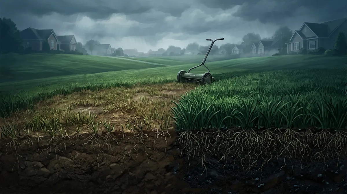 how mowing too short can damage your Riverview lawn