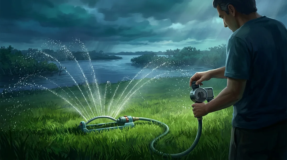 how often should I water my lawn in Riverview in summer
