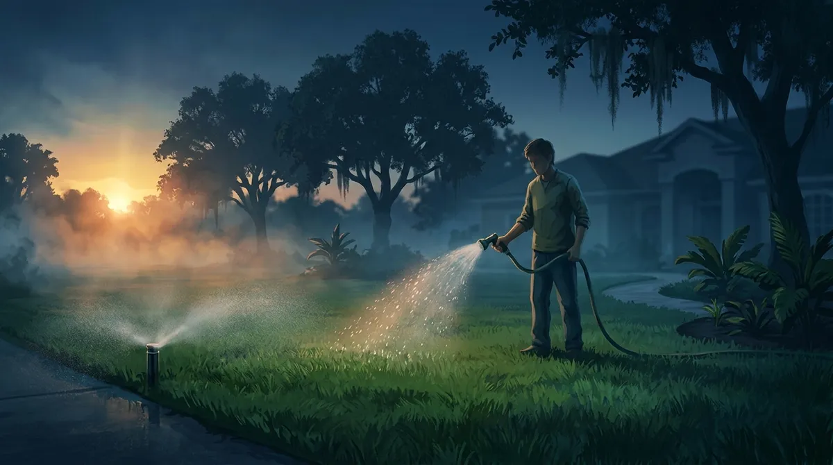 how often should I water my lawn in Riverview in summer
