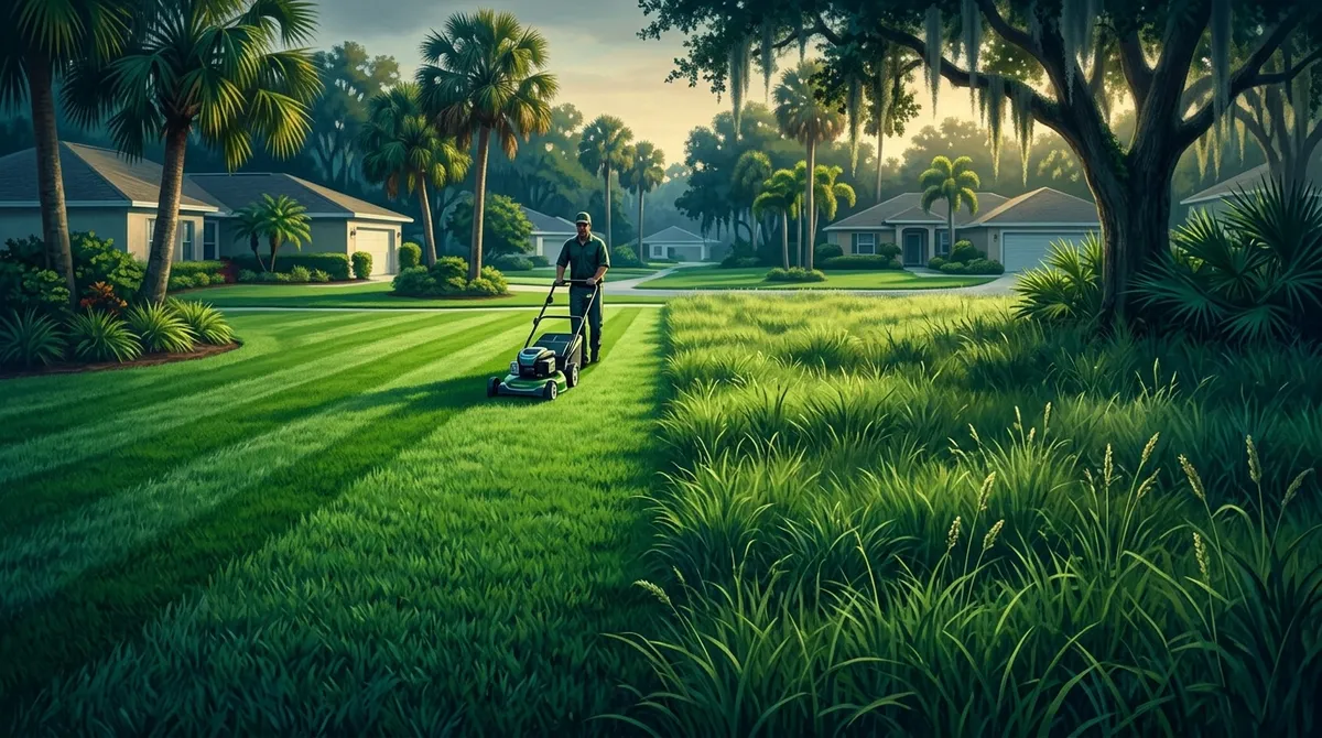 weekly vs biweekly mowing Riverview FL