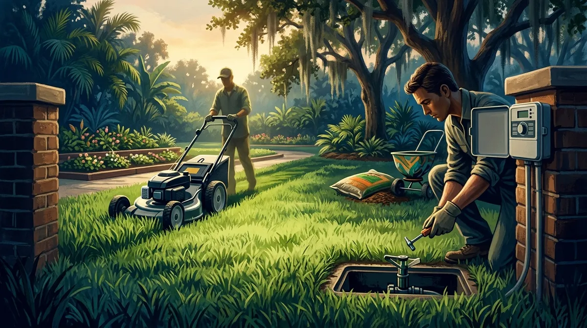 summer lawn care Riverview FL for St Augustine lawns