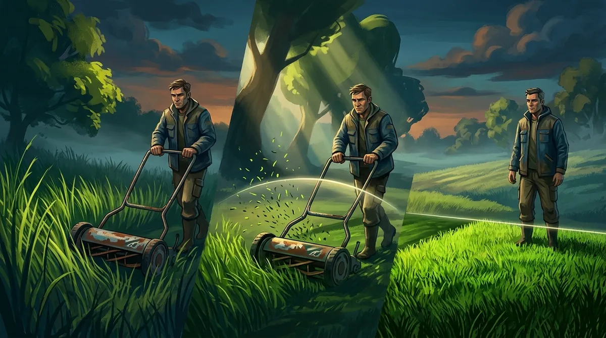 Does mowing often thicken grass?