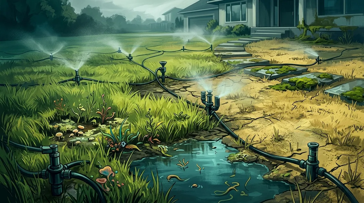 am I watering my Riverview lawn too much or too little