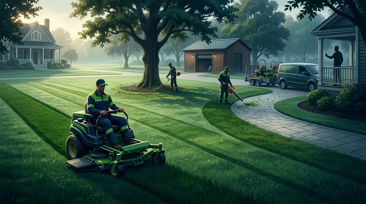 lawnmowing business