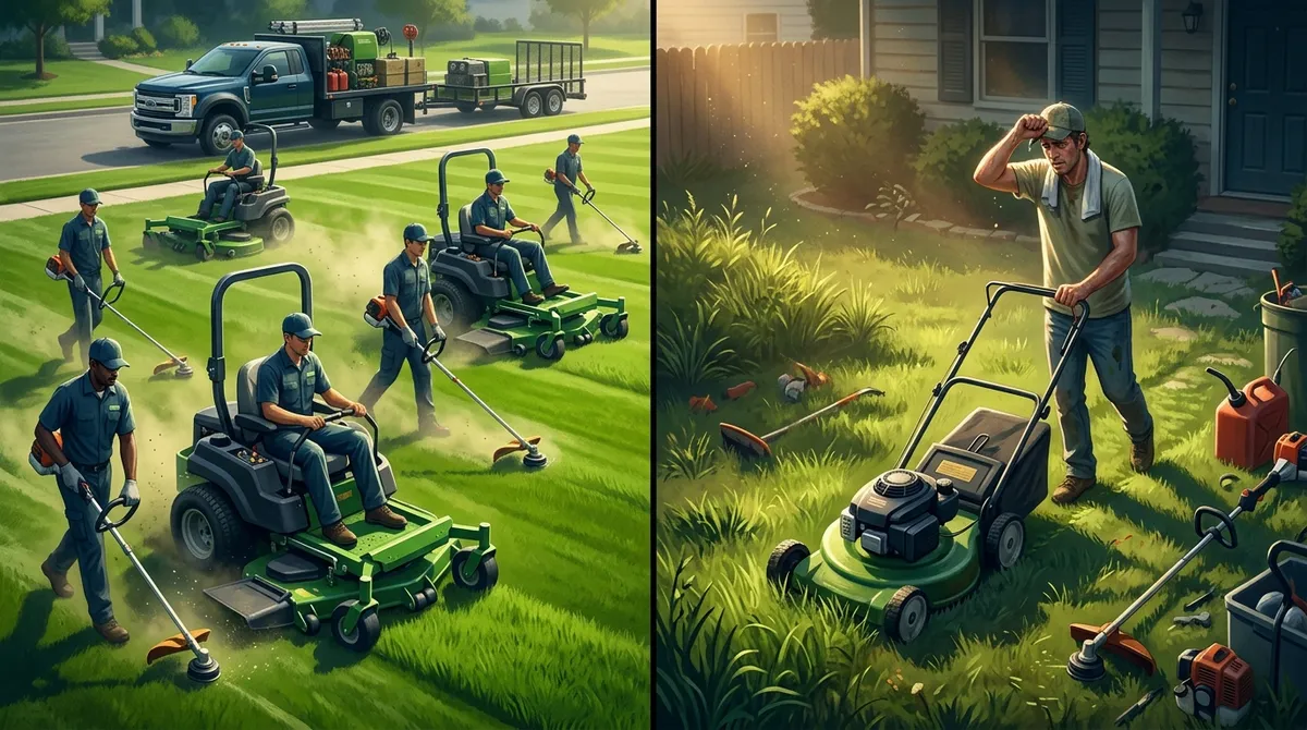 What should you pay someone to mow your lawn?