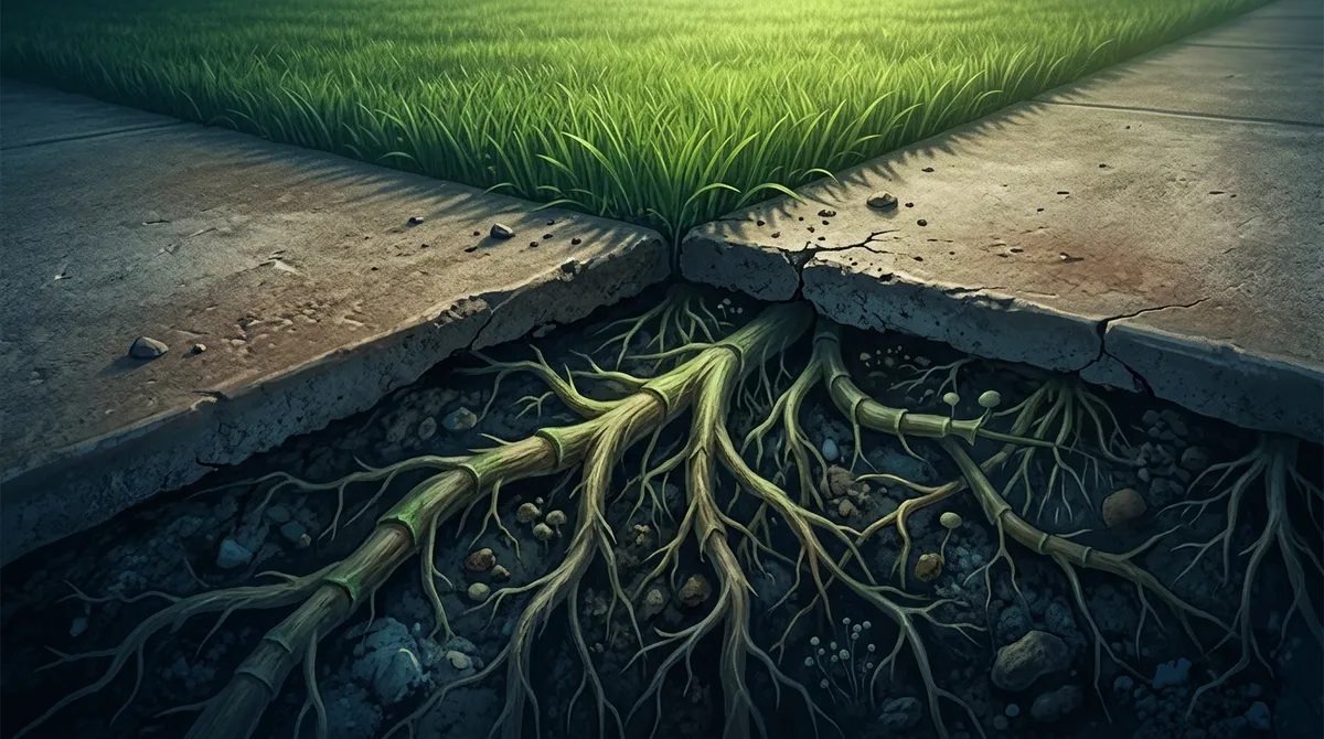 how do I keep grass from growing over the sidewalk
