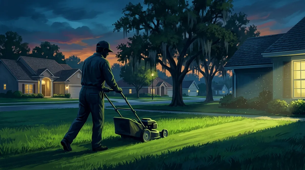 lawn mowing service Fishhawk FL near me