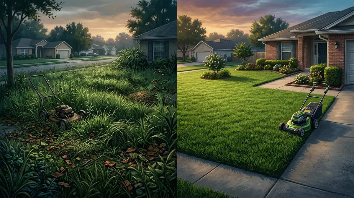 Riverview affordable weekly lawn mowing