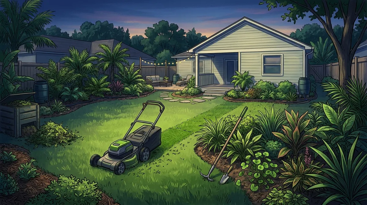 lawn mowing and weed removal for small yards in Brandon FL
