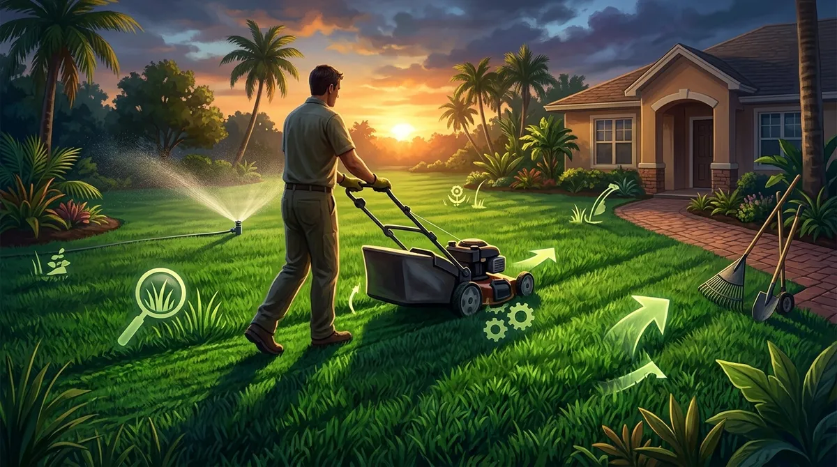 proper mowing height for St Augustine grass in Brandon FL