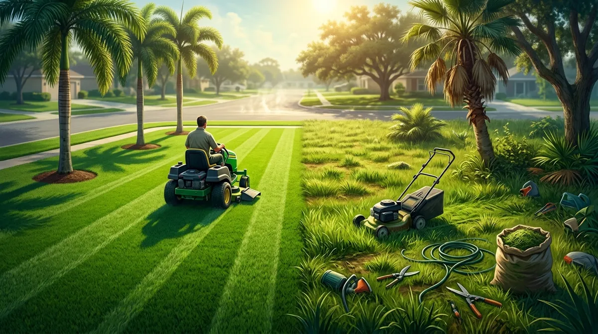 DIY vs. Pro Yard Maintenance in Fishhawk FL: Which Wins?