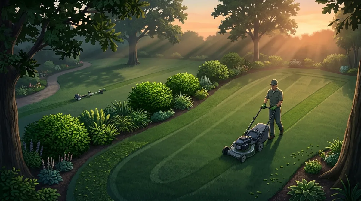 should I be home for lawn service