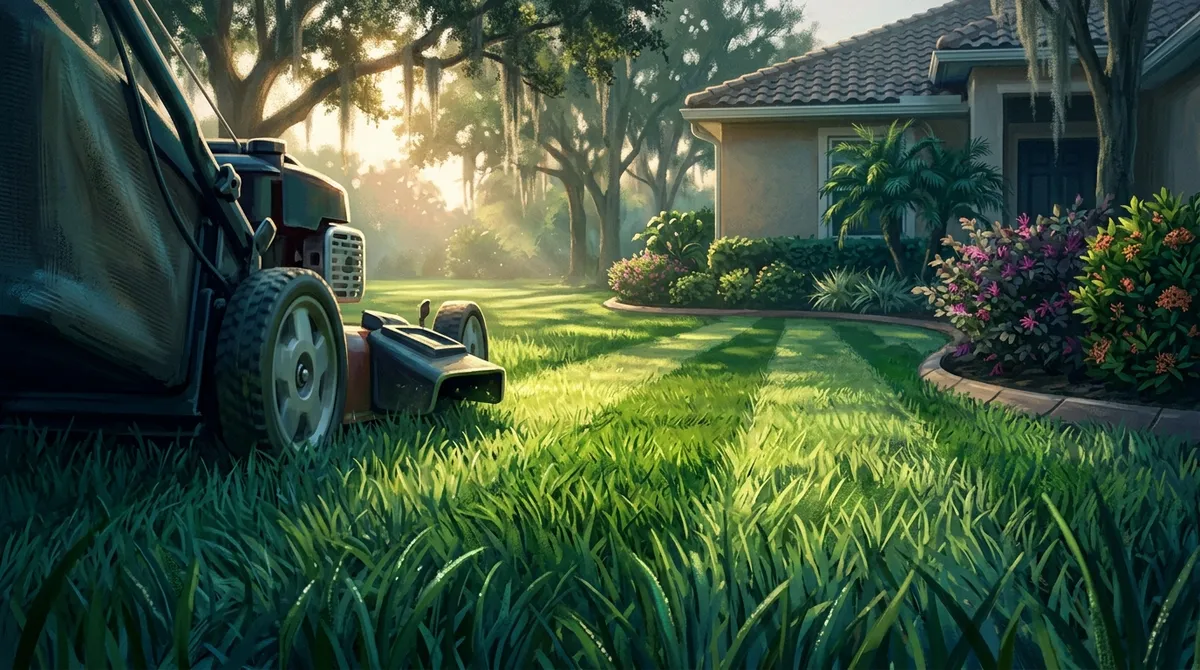 small yard lawn mowing service in Fishhawk FL