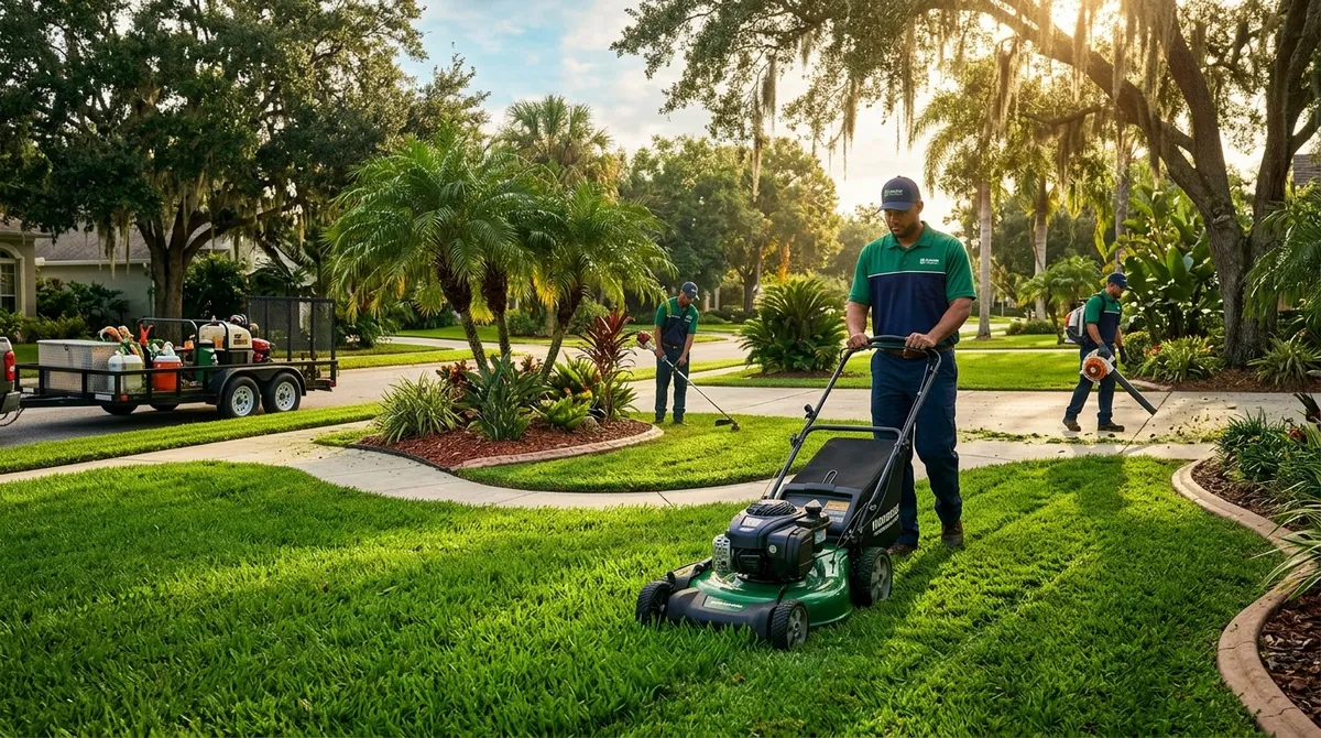 what is included in lawn care service in Valrico FL