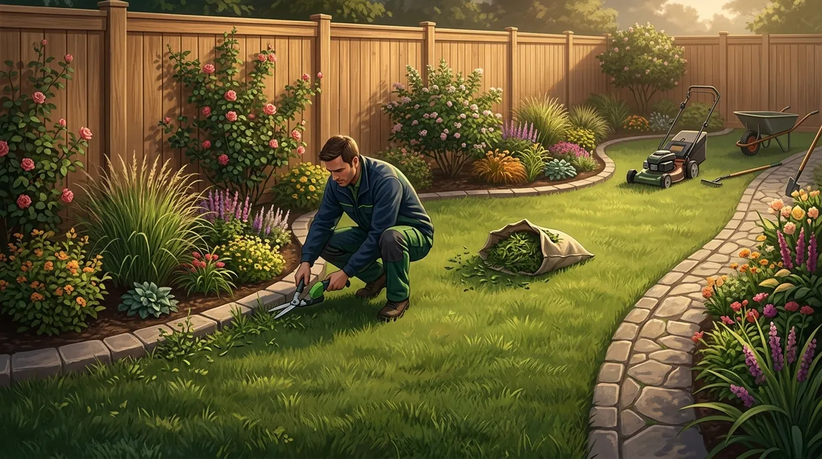 who can trim around my fence and landscaping