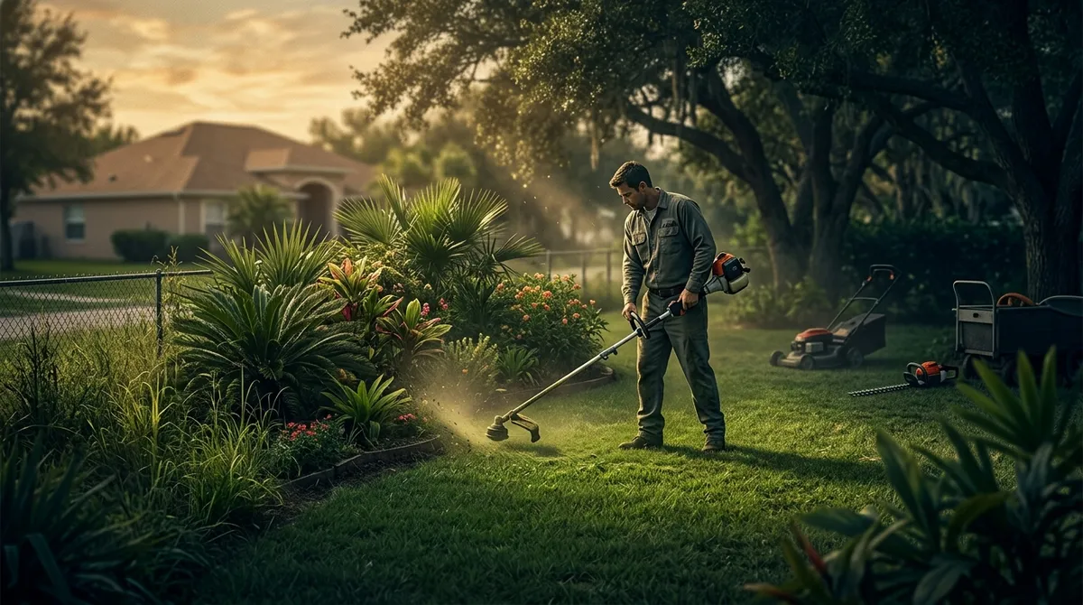 lawn mowing weed eating and hedge trimming in Brandon FL