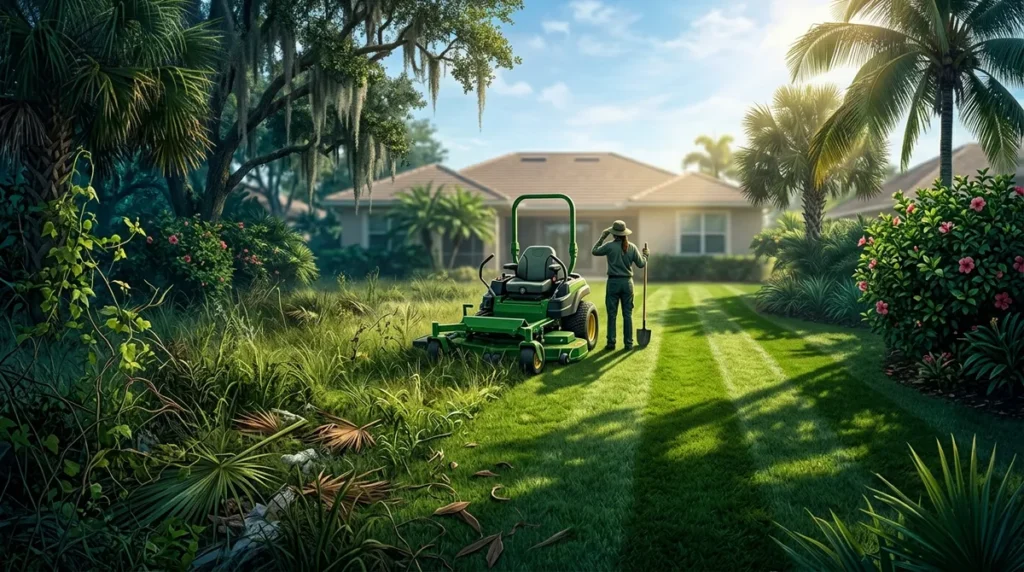 One-Time Lawn Mowing and Cleanup in Fishhawk FL