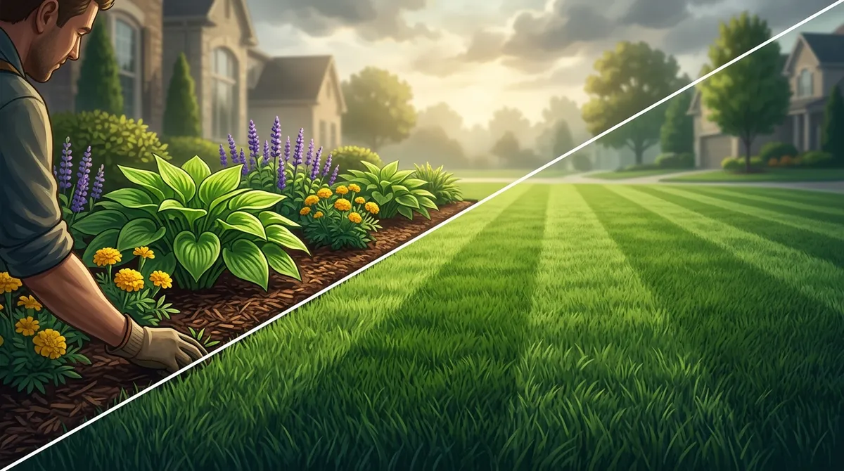 flower bed weeding and lawn mowing in Fishhawk FL