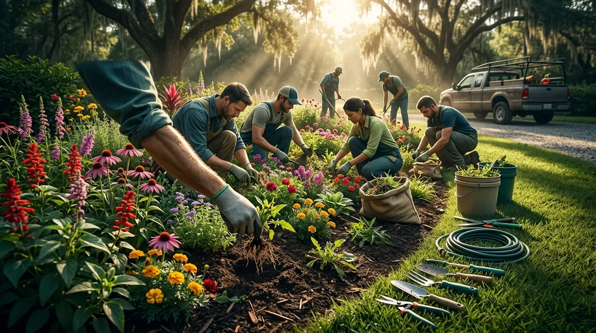 6 Pros Who Pull Weeds from Flower Beds in Brandon FL