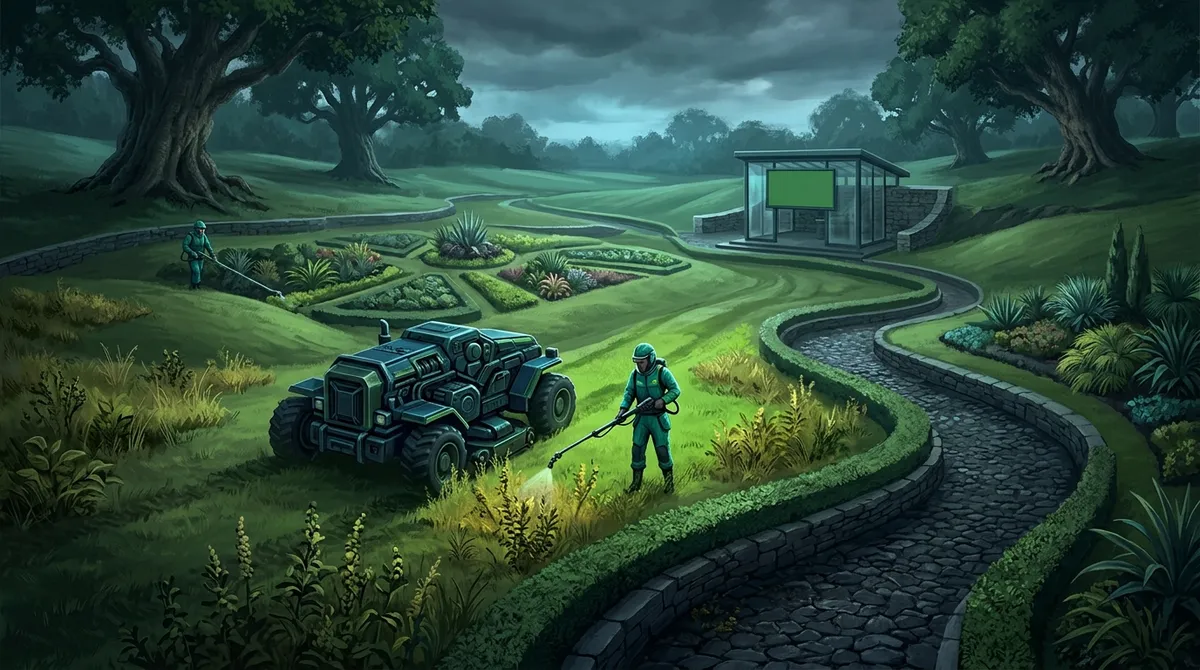 monthly maintenance) and avoid weed control: