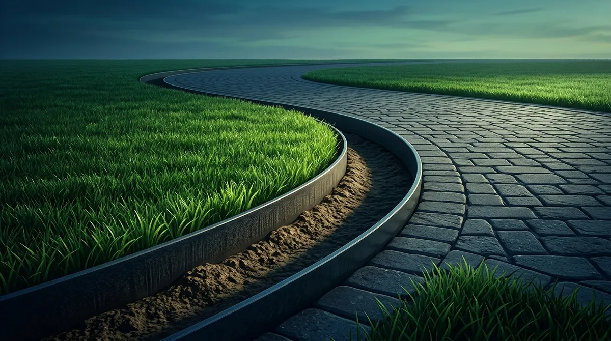 do I need edging around my driveway and sidewalks