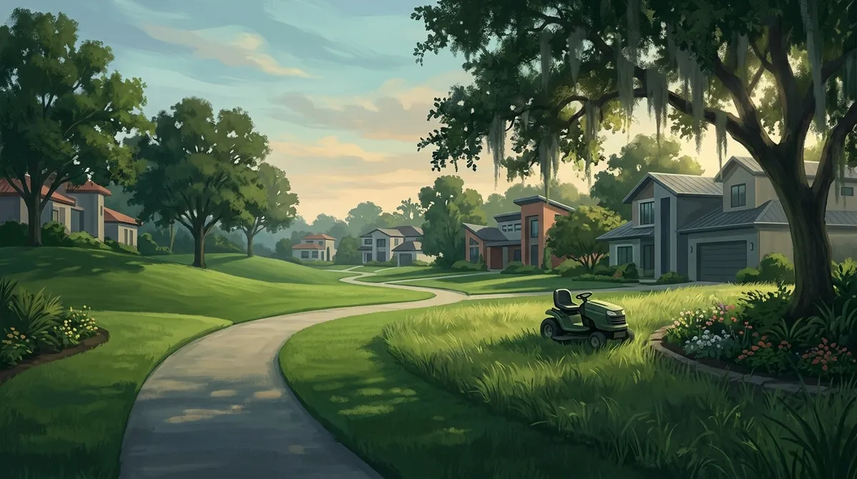 scheduled lawn mowing service every month in Fishhawk FL