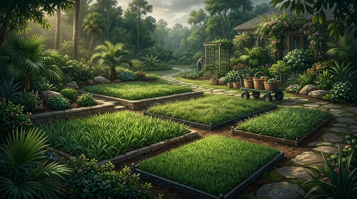 backyard lawn mowing and edging in Fishhawk FL