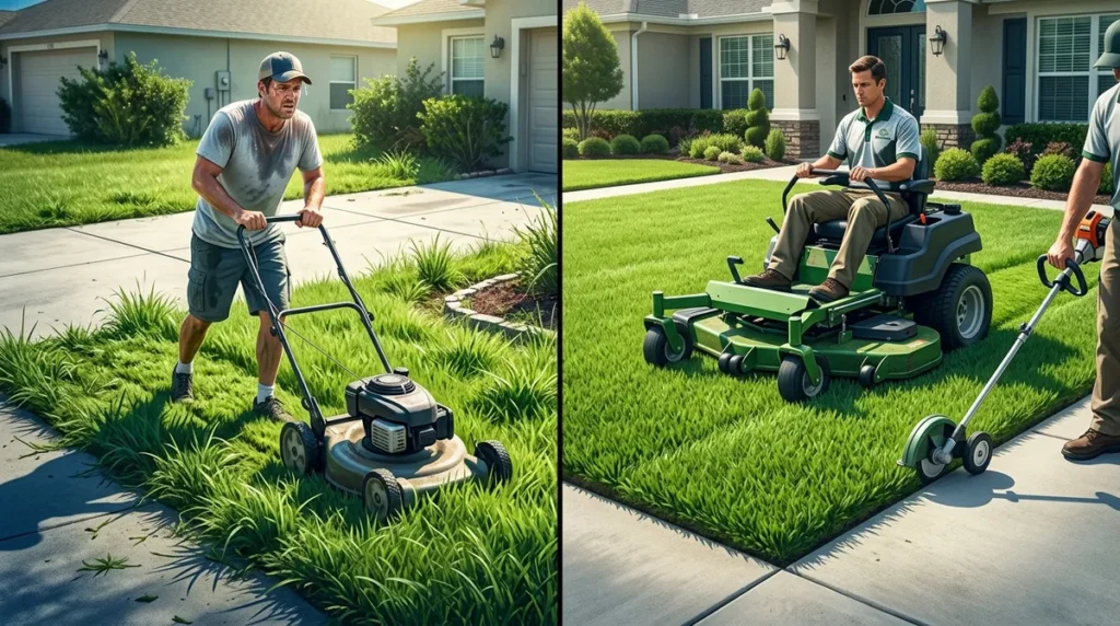 DIY vs. Pro Lawn Mowing & Edging in Brandon FL: Which Wins?