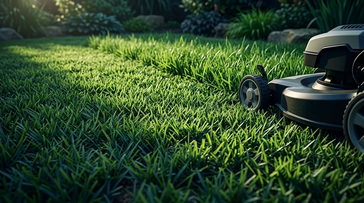can mowing Zoysia grass too low cause brown spots