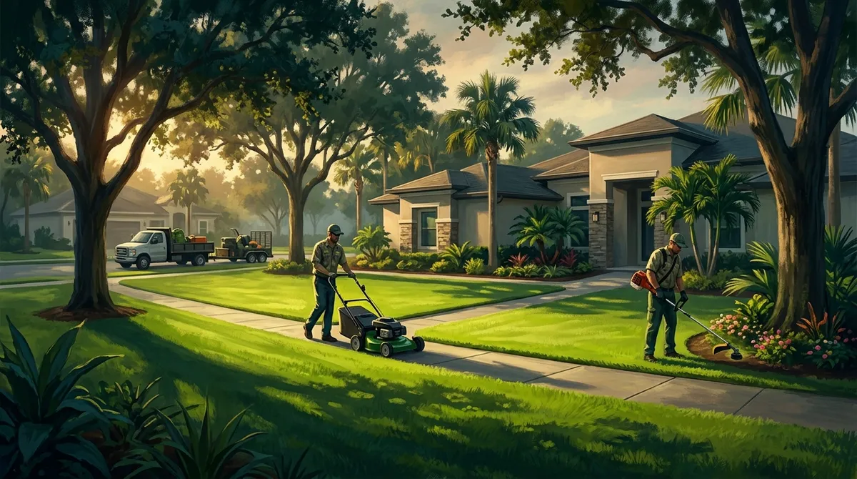 affordable lawn mowing and edging near me in Brandon FL