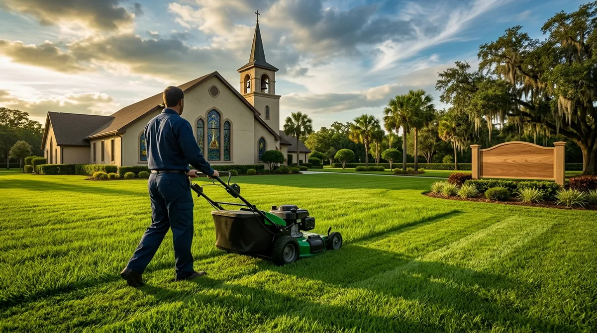 church lawn mowing Riverview FL