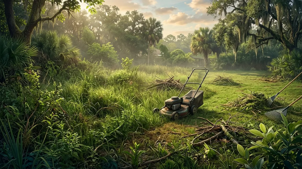 How to Fix an Overgrown Yard in Brandon, FL