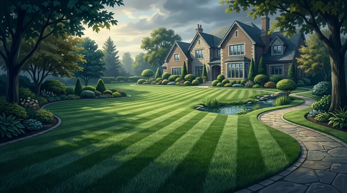 how can I make my lawn look professionally cut