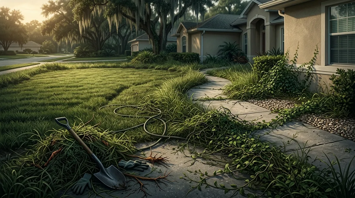 front and backyard lawn maintenance in Valrico FL