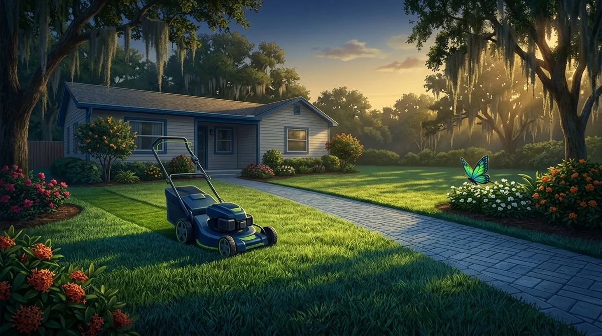 small yard lawn mowing Riverview FL