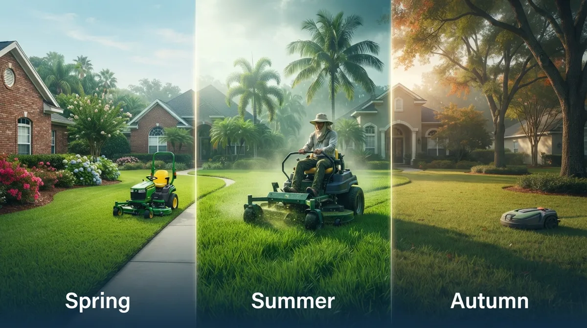 summer lawn mowing Valrico FL