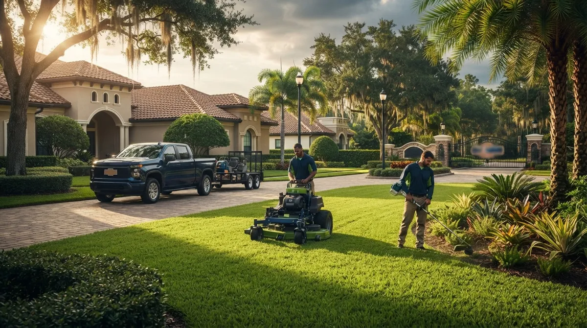 Brandon FL lawn mowing for gated communities