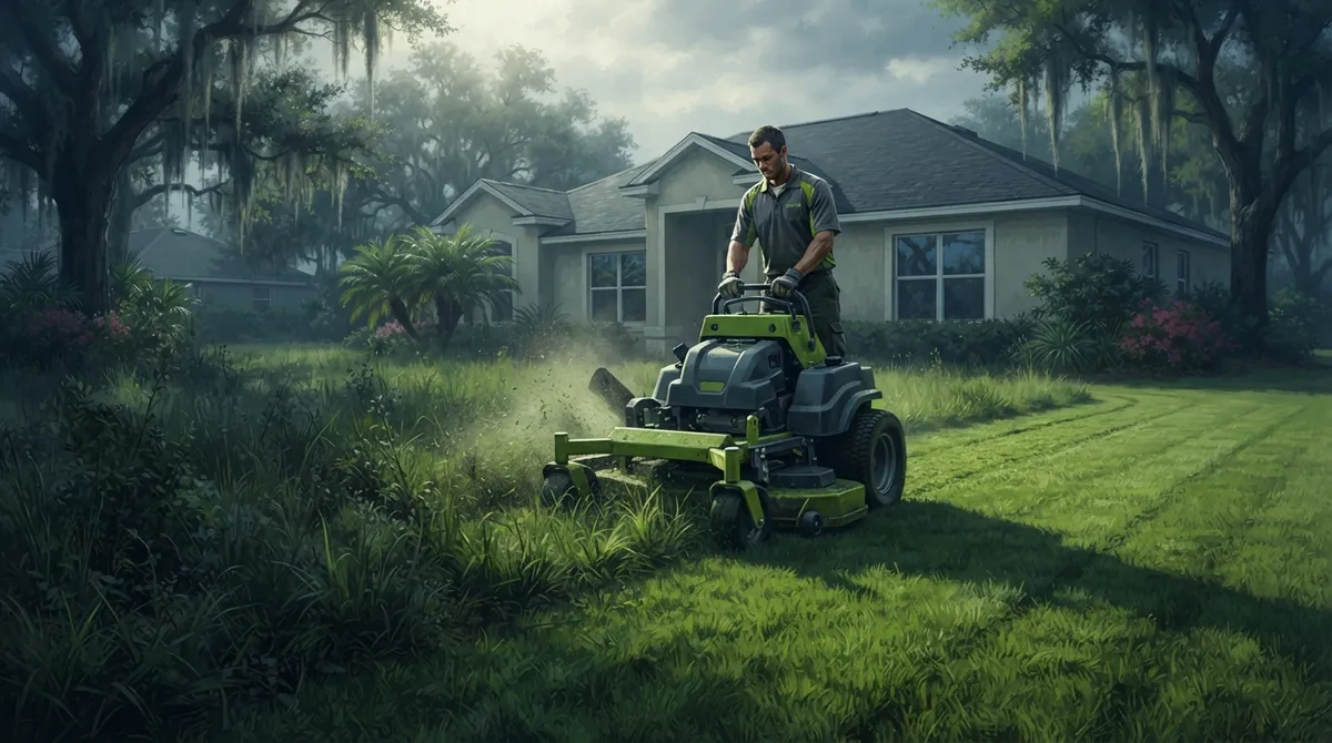 long grass mowing Valrico FL