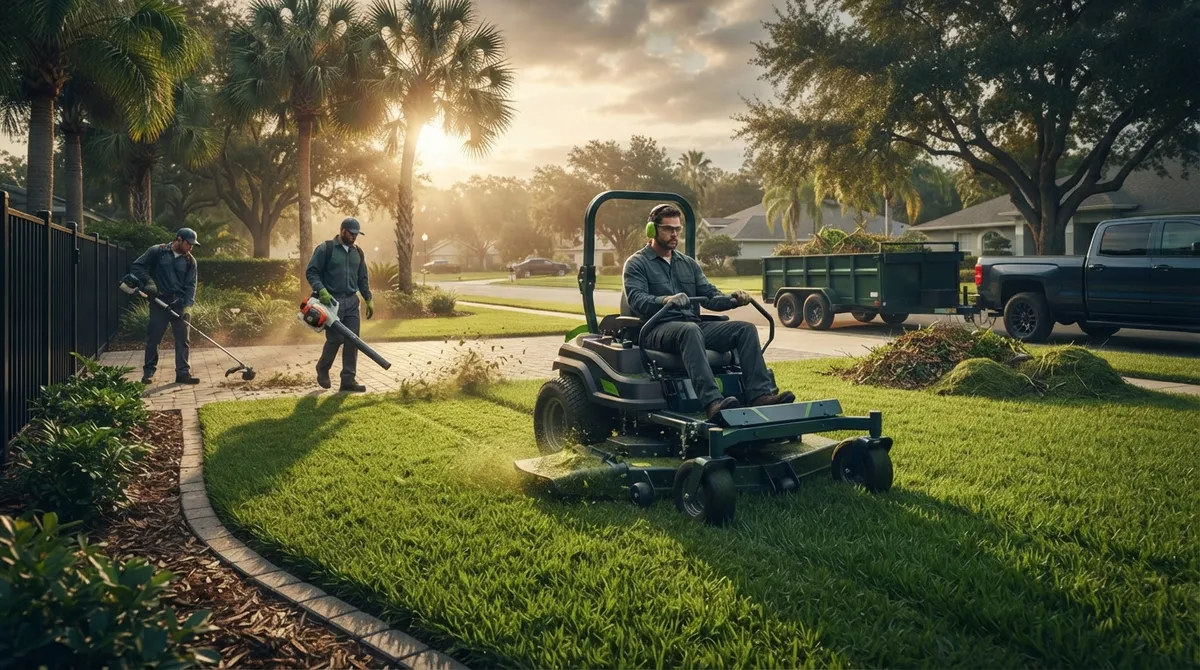 Valrico mowing and lawn cleanup service