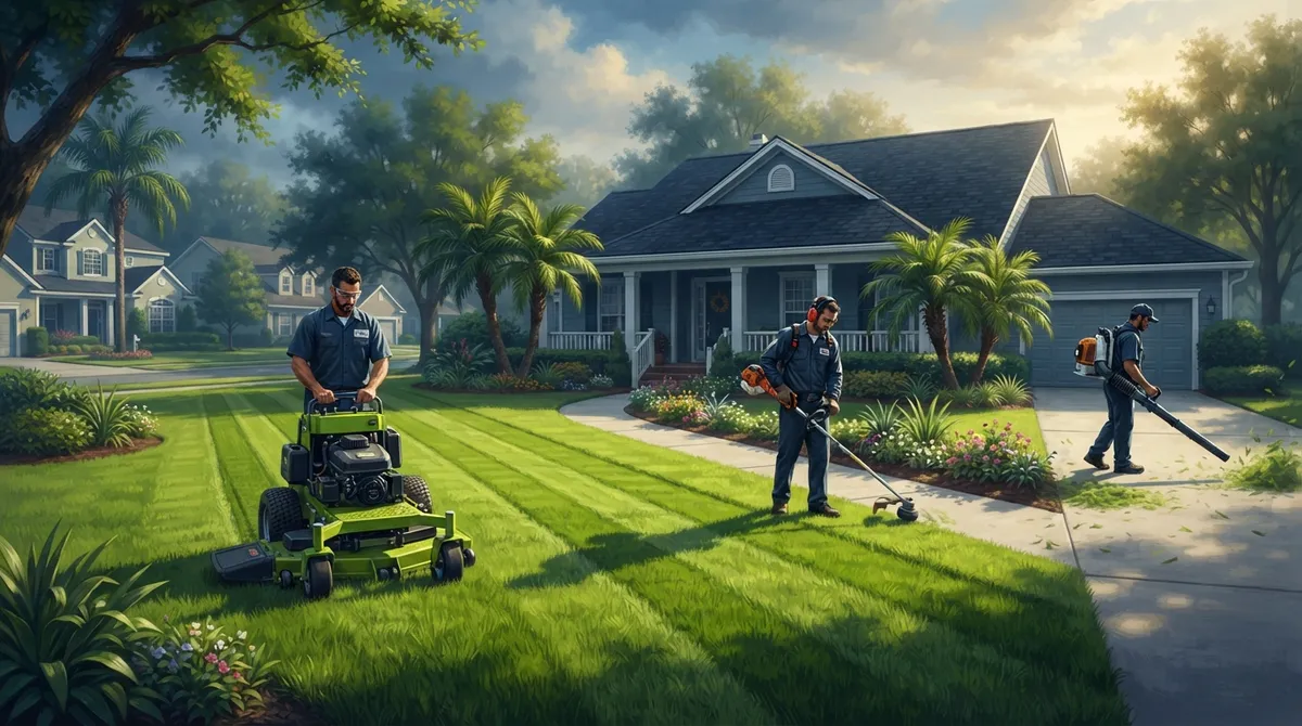 weekly lawn service Valrico FL for homeowners