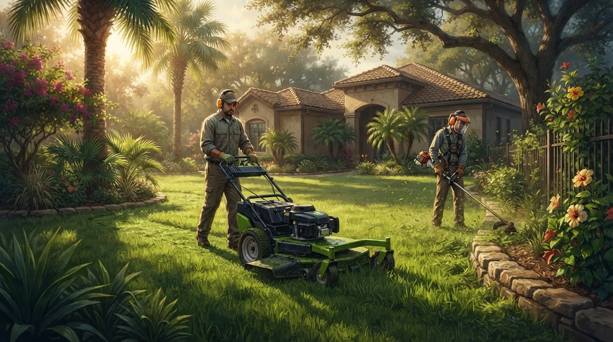 lawn mowing and weed eating Valrico FL