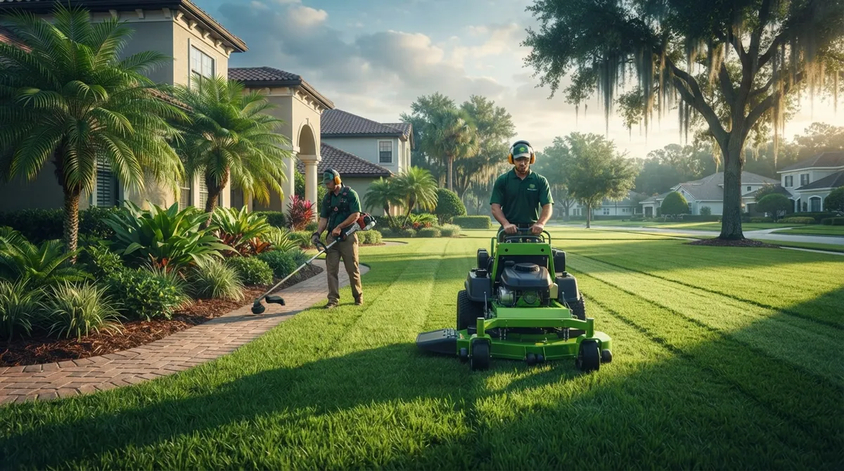 lawn mowing and weed eating Valrico FL