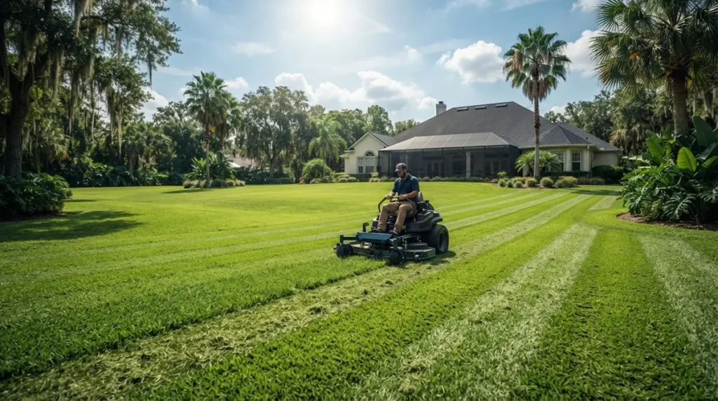 Why Does Large Yard Lawn Mowing in Valrico FL Cost More?